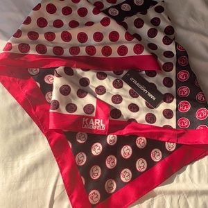 Karl Lagerfeld silk scarf